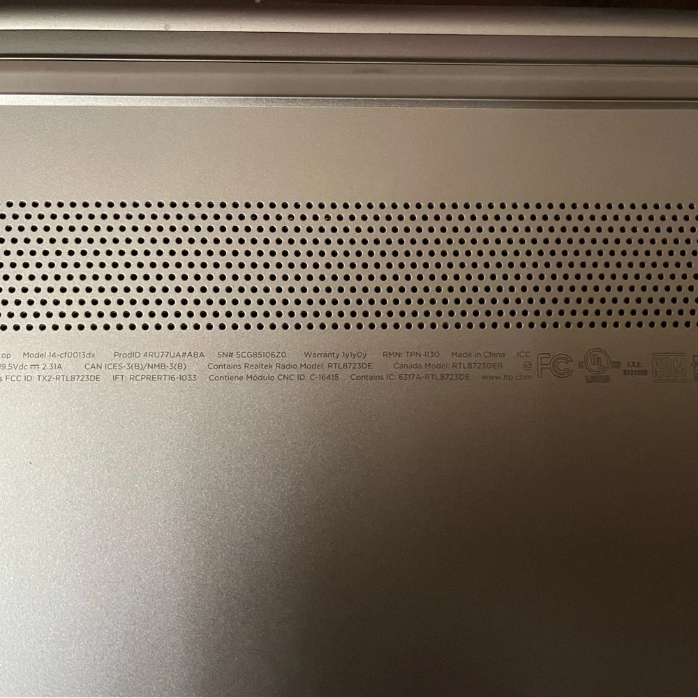 HP laptop